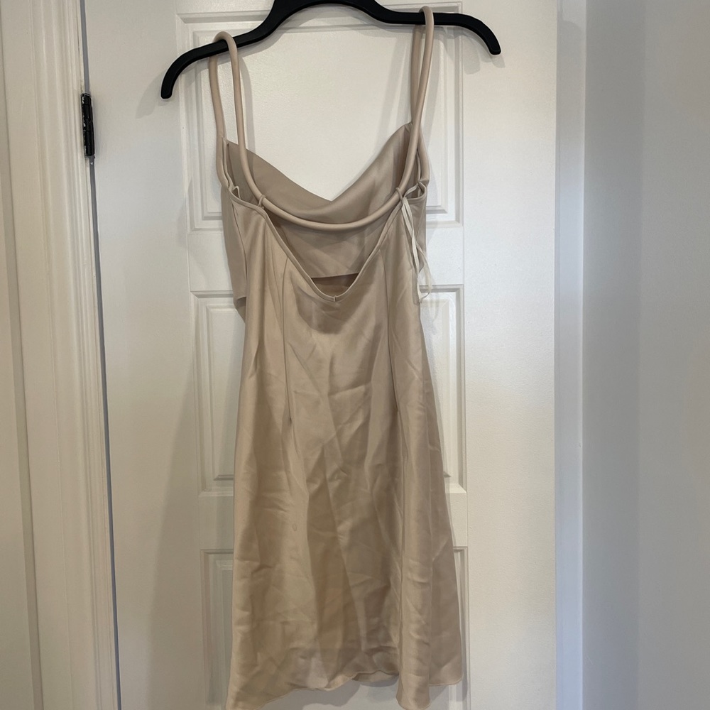 Nanushka malia satin cowl neck mini dress xxs - Picture 13 of 16